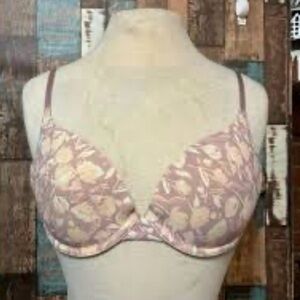 Vince Camuto light Floral Print Padded Women's Bra 36C NWOT